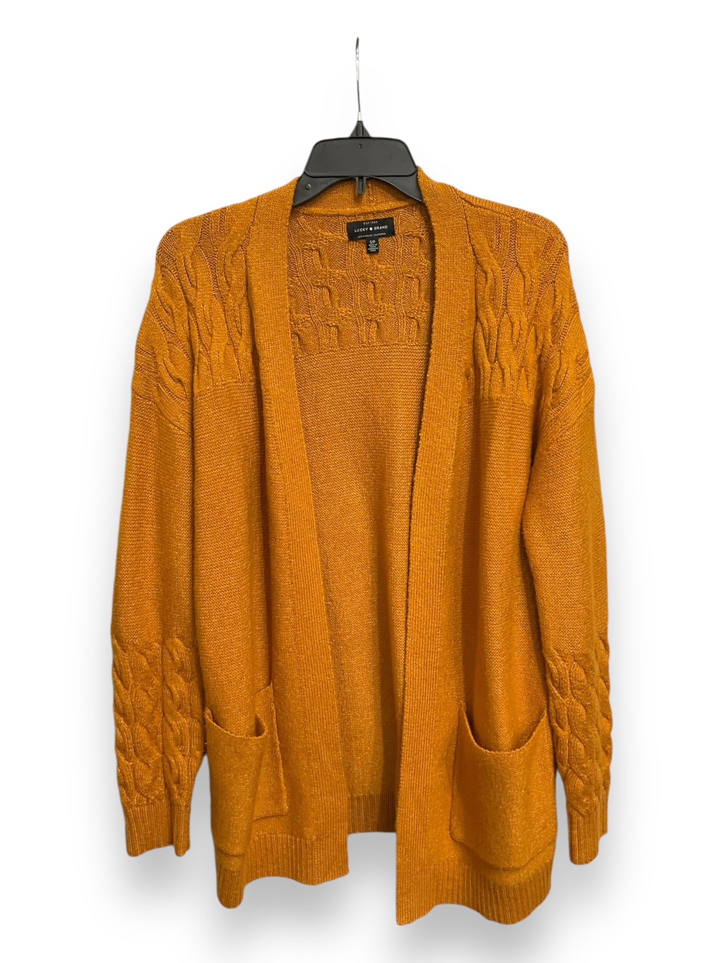 Cardigan By Lucky Brand In Yellow, Size: Sp