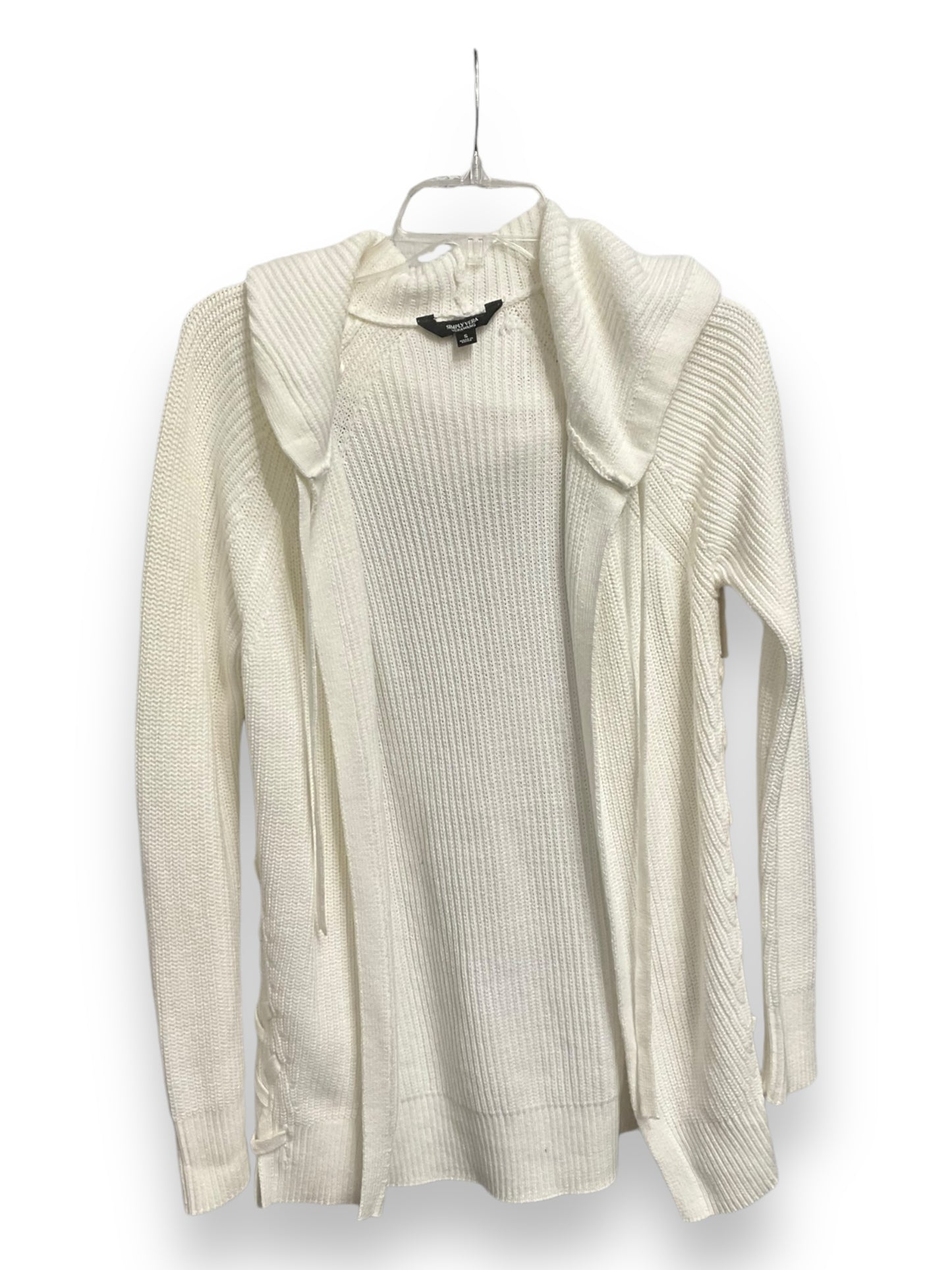 Cardigan By Simply Vera In White, Size: S