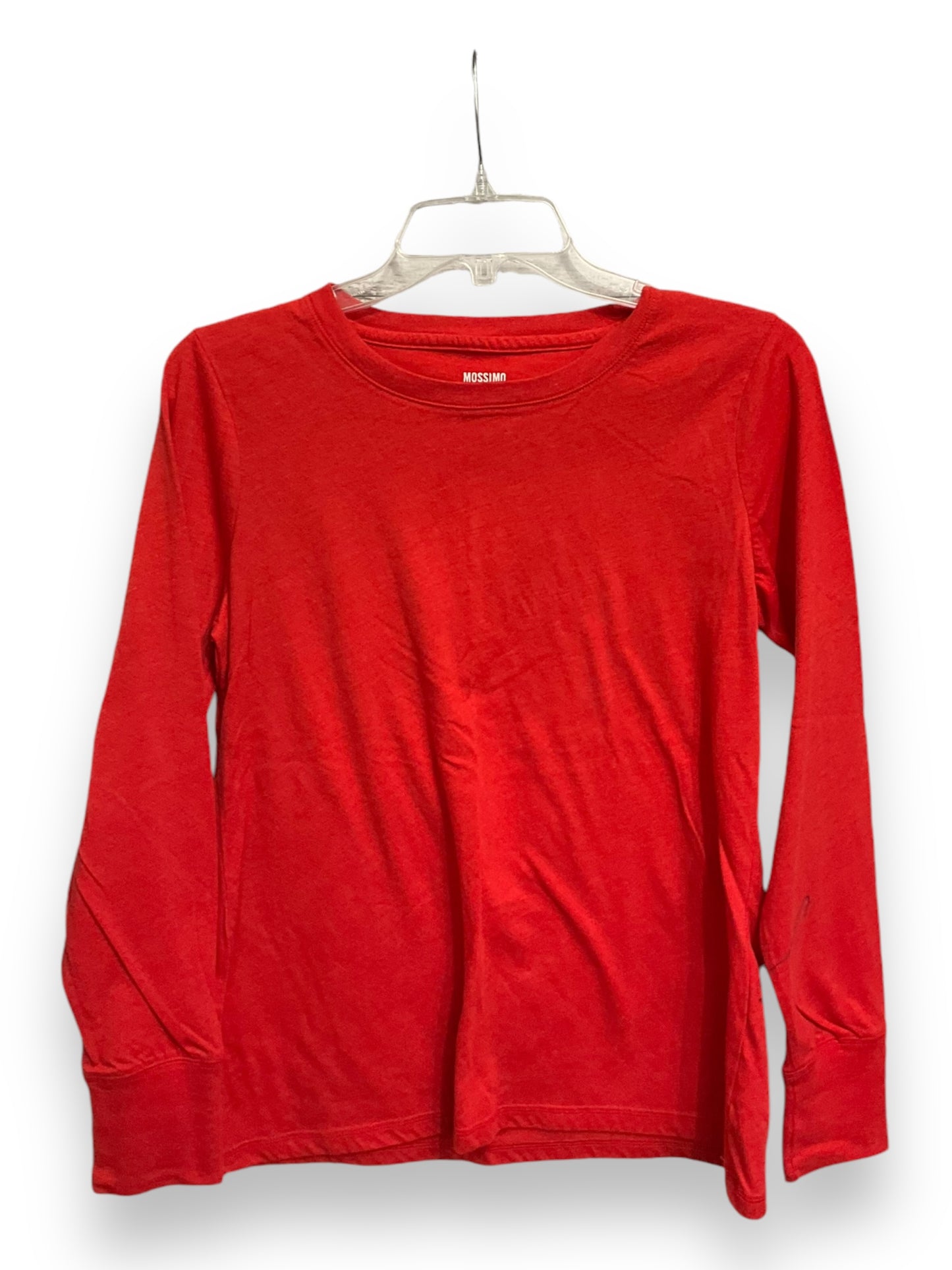 Top Long Sleeve Basic By Mossimo In Red, Size: L