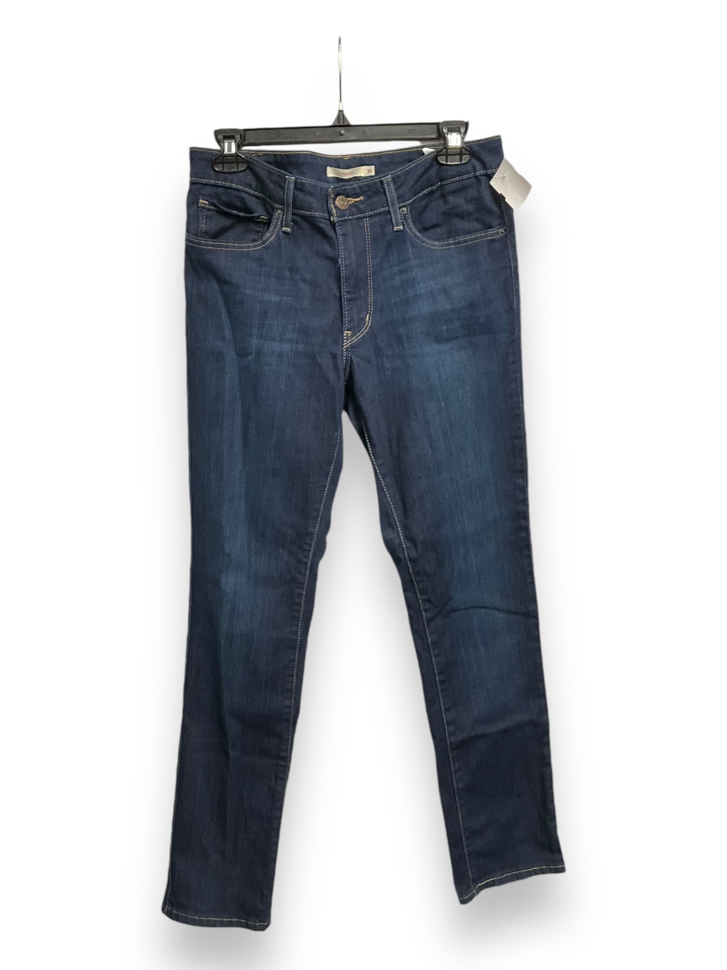 Jeans Skinny By Levis In Blue Denim, Size: 10