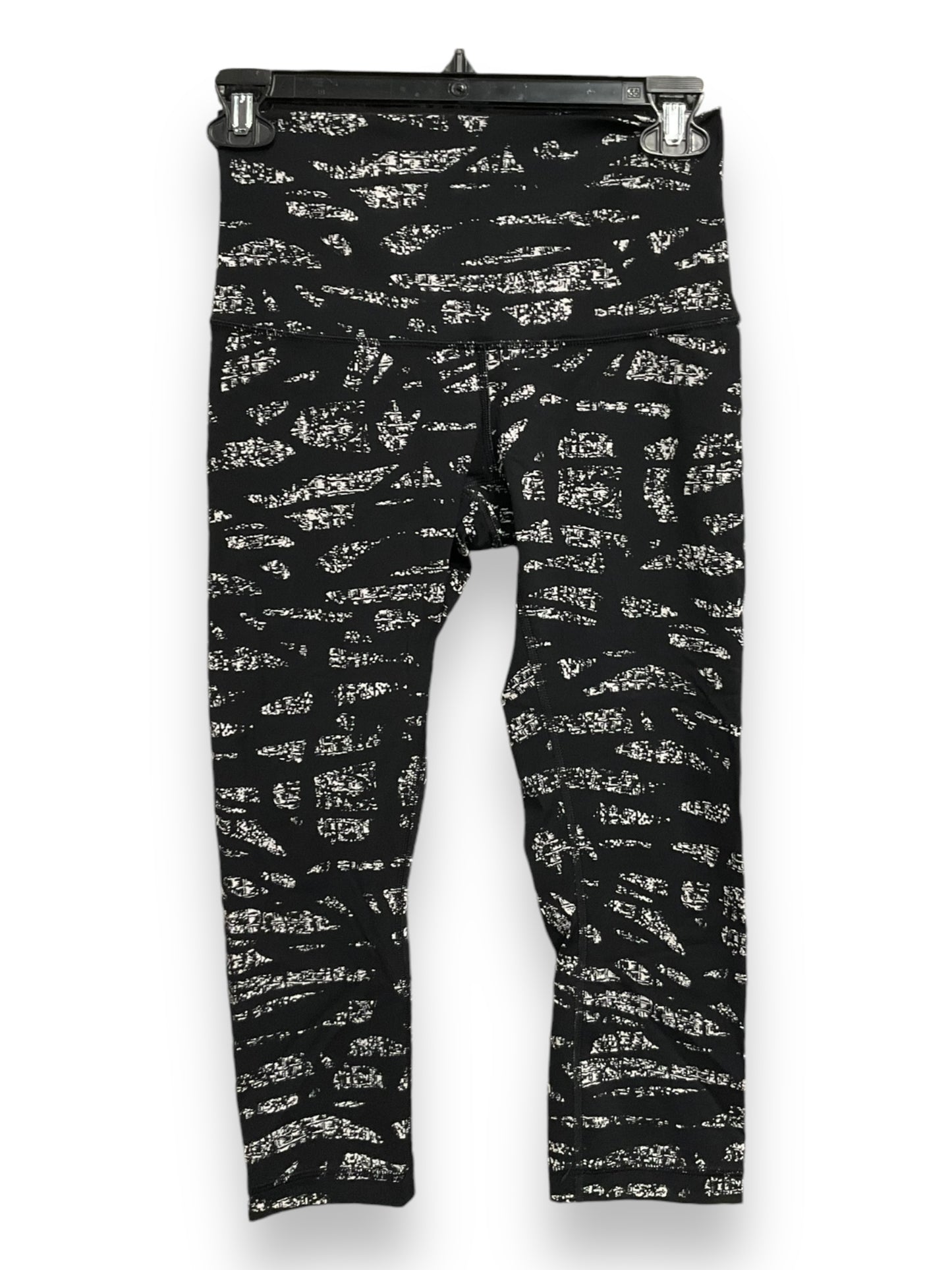 Athletic Leggings Capris By Lululemon In Black & White, Size: S