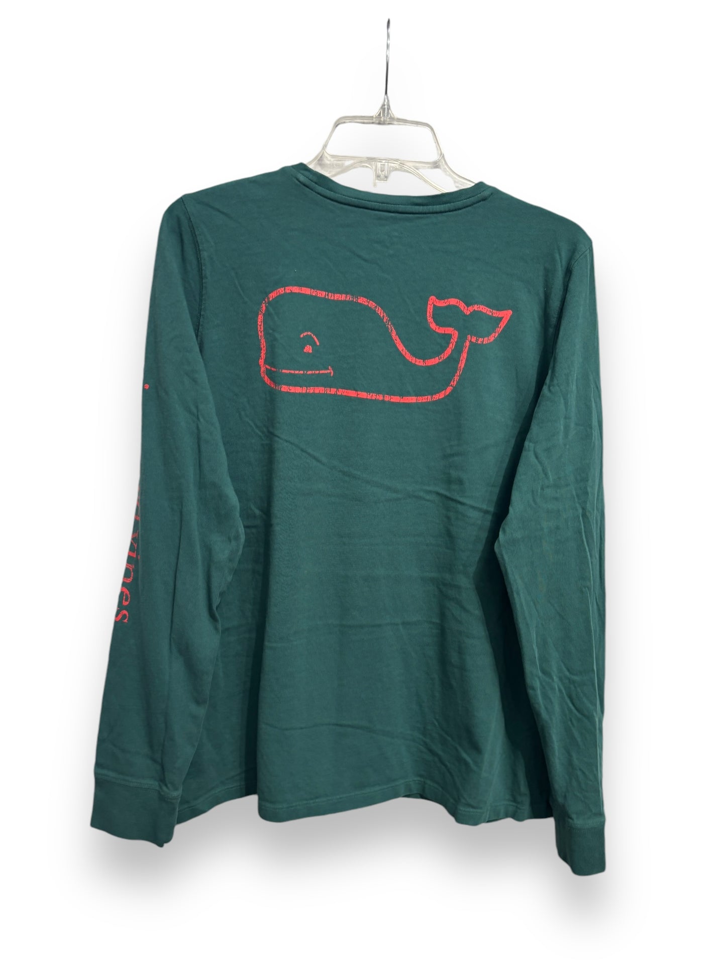 Top Long Sleeve By Vineyard Vines In Green, Size: Xl