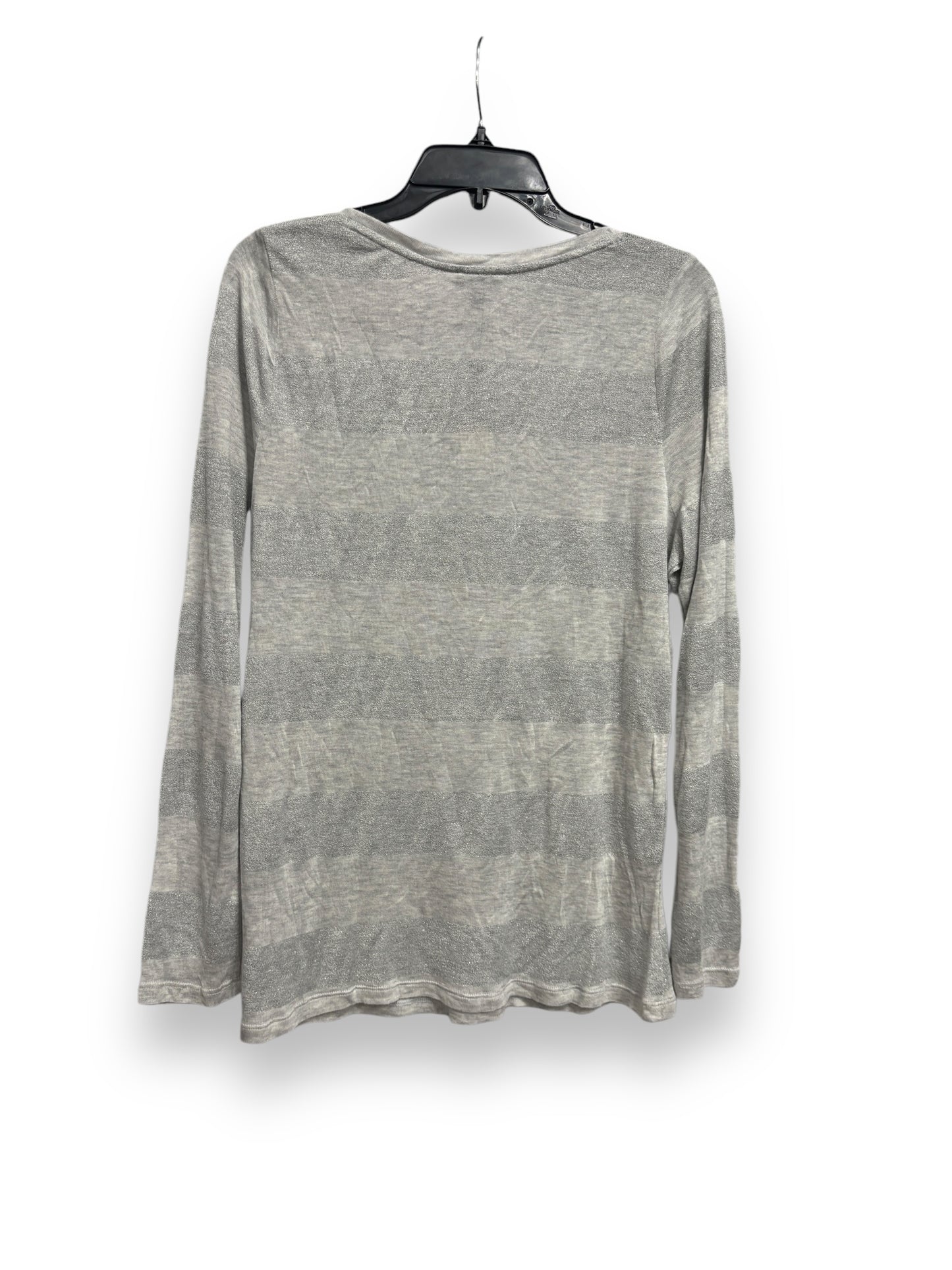 Top Long Sleeve Basic By Talbots In Grey, Size: Xl