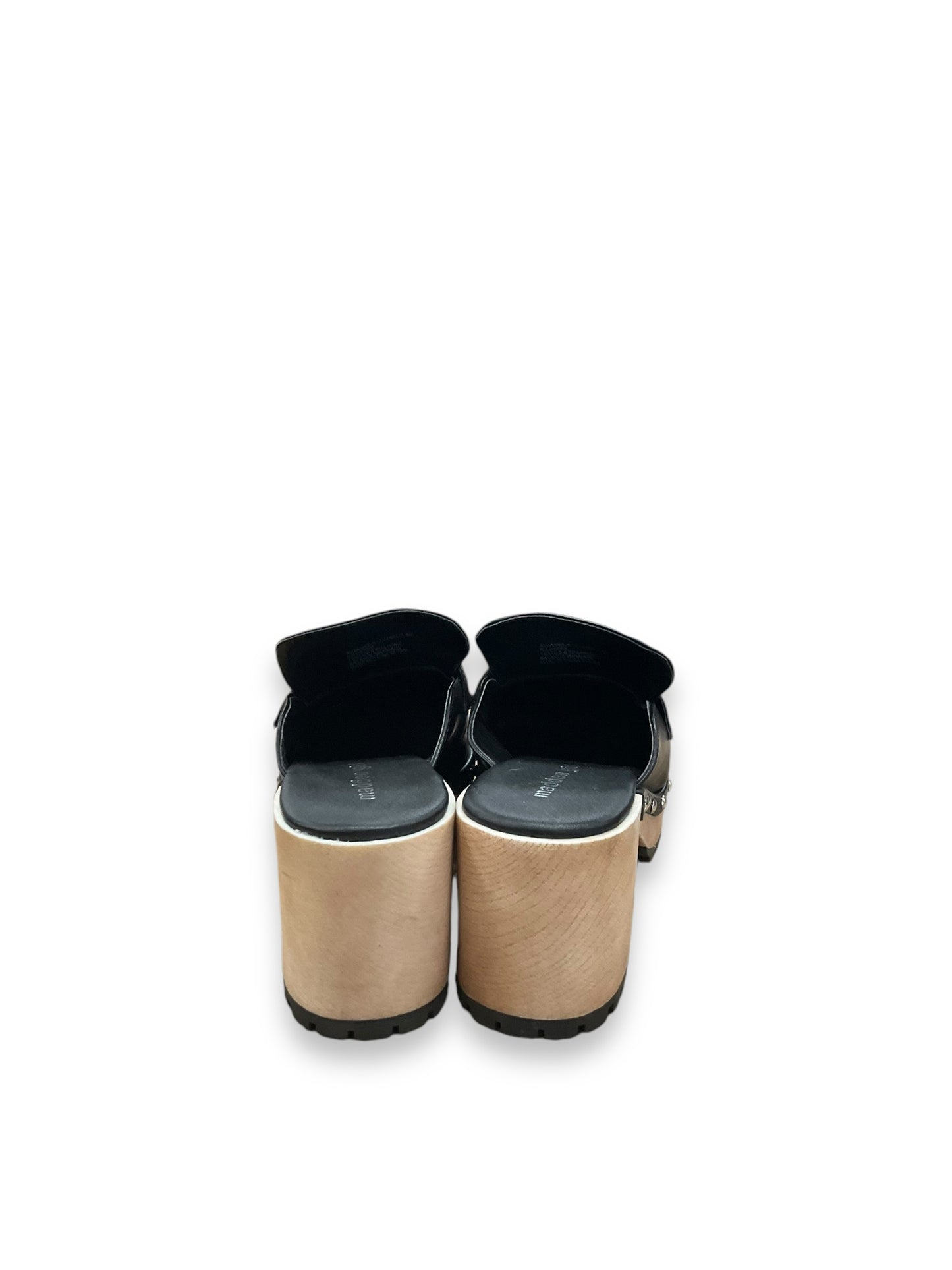 Shoes Heels Block By Madden Girl In Black & Cream, Size: 9