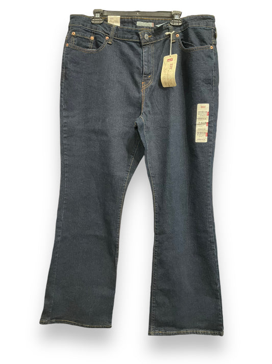 Jeans Boot Cut By Levis In Blue Denim, Size: 20