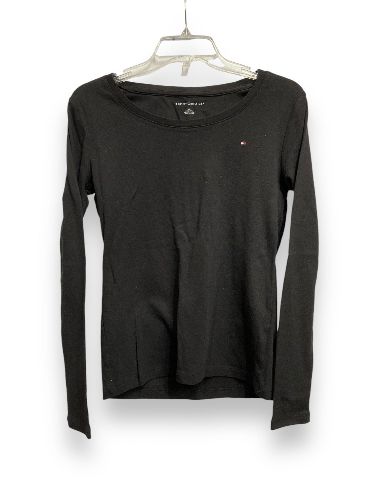 Top Long Sleeve Basic By Tommy Hilfiger In Black, Size: Sp