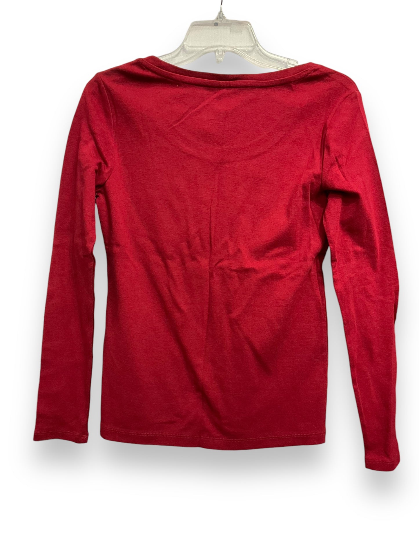 Top Long Sleeve Basic By Tommy Hilfiger In Red, Size: Sp