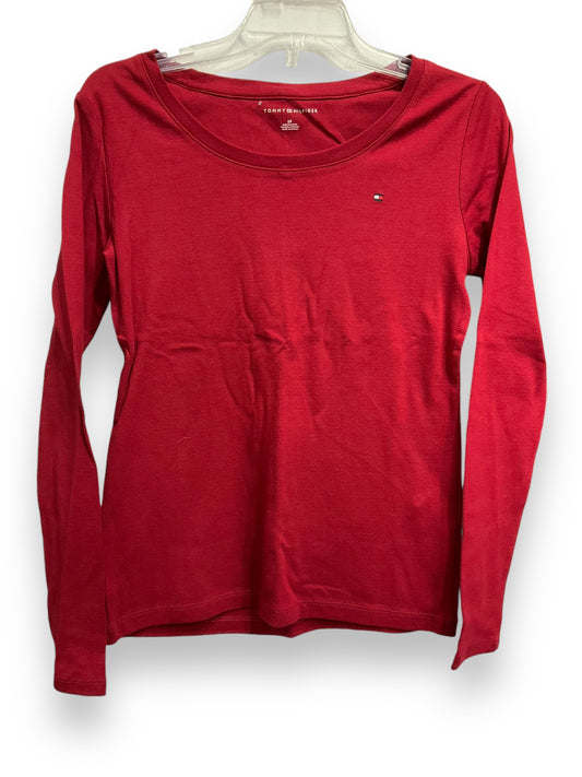 Top Long Sleeve Basic By Tommy Hilfiger In Red, Size: Sp