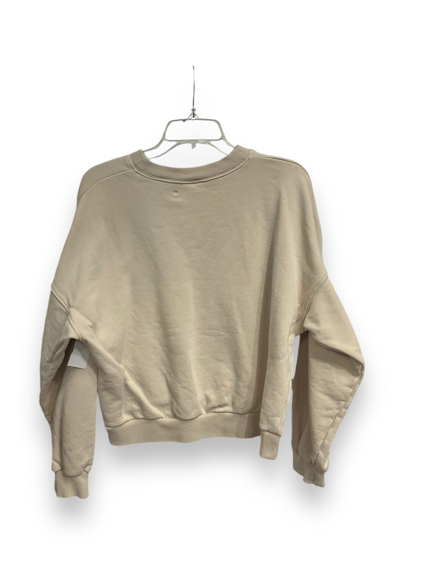 Sweatshirt Crewneck By H&m In Cream, Size: M