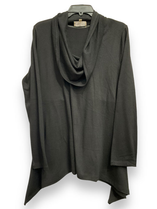 Top Long Sleeve Basic By Joan Vass In Black, Size: L