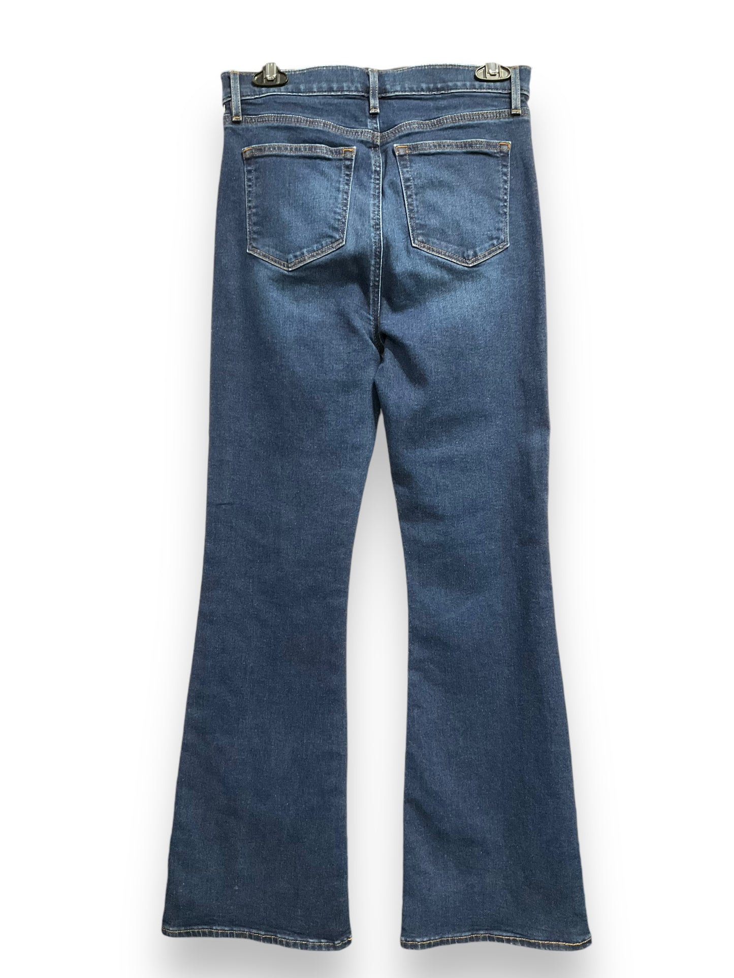 Jeans Flared By Loft In Blue Denim, Size: 4