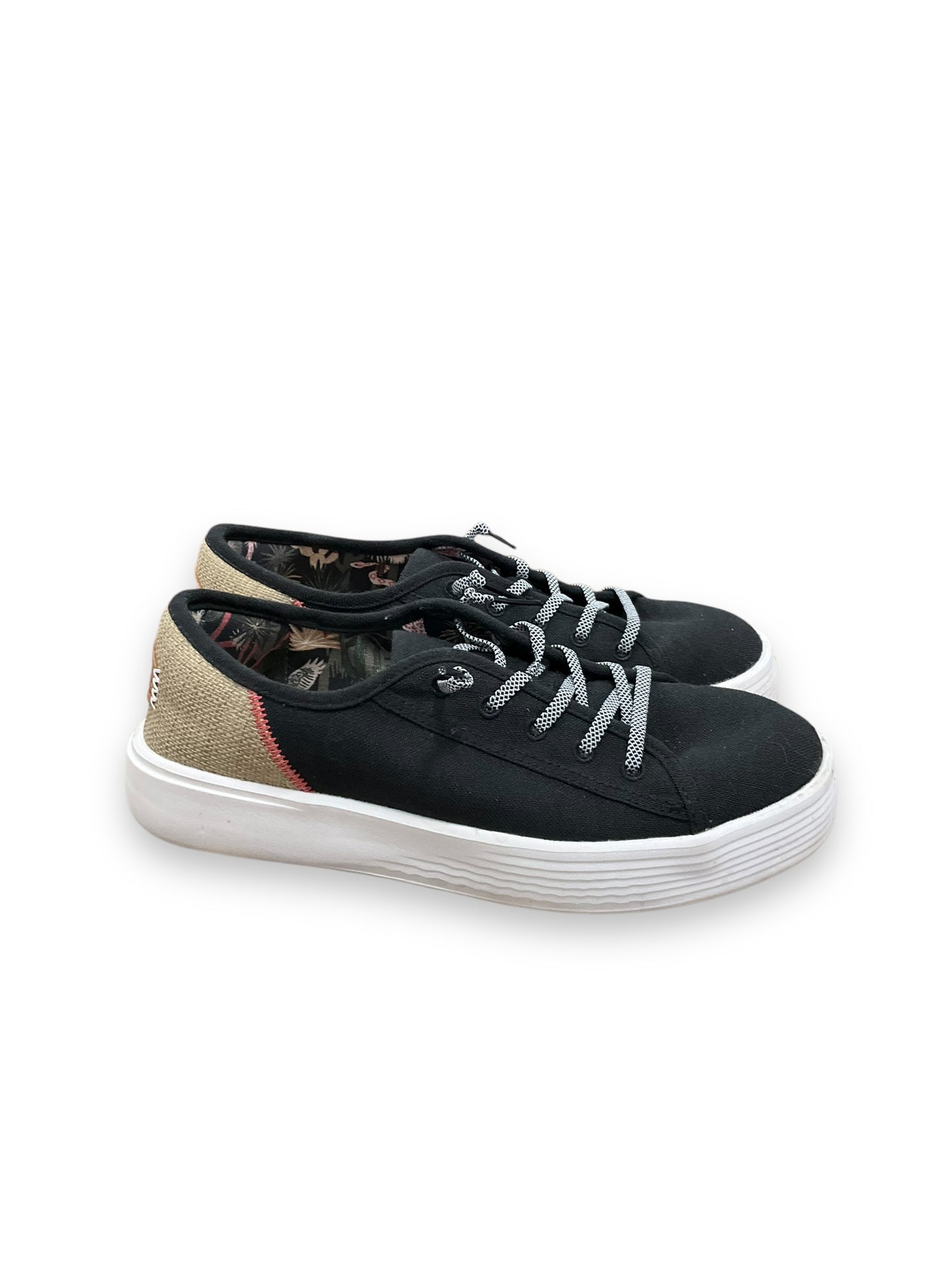 Shoes Sneakers By Hey Dude In Black, Size: 8