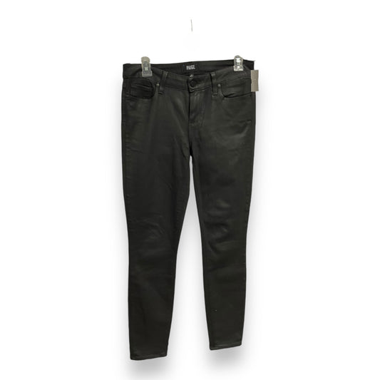 Jeans Straight By Loft In Black Denim, Size: 6