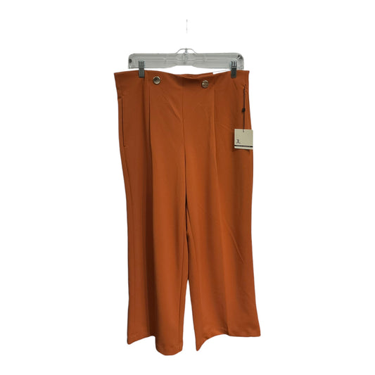 Pants Wide Leg By Jules & Leopold In Orange, Size: L