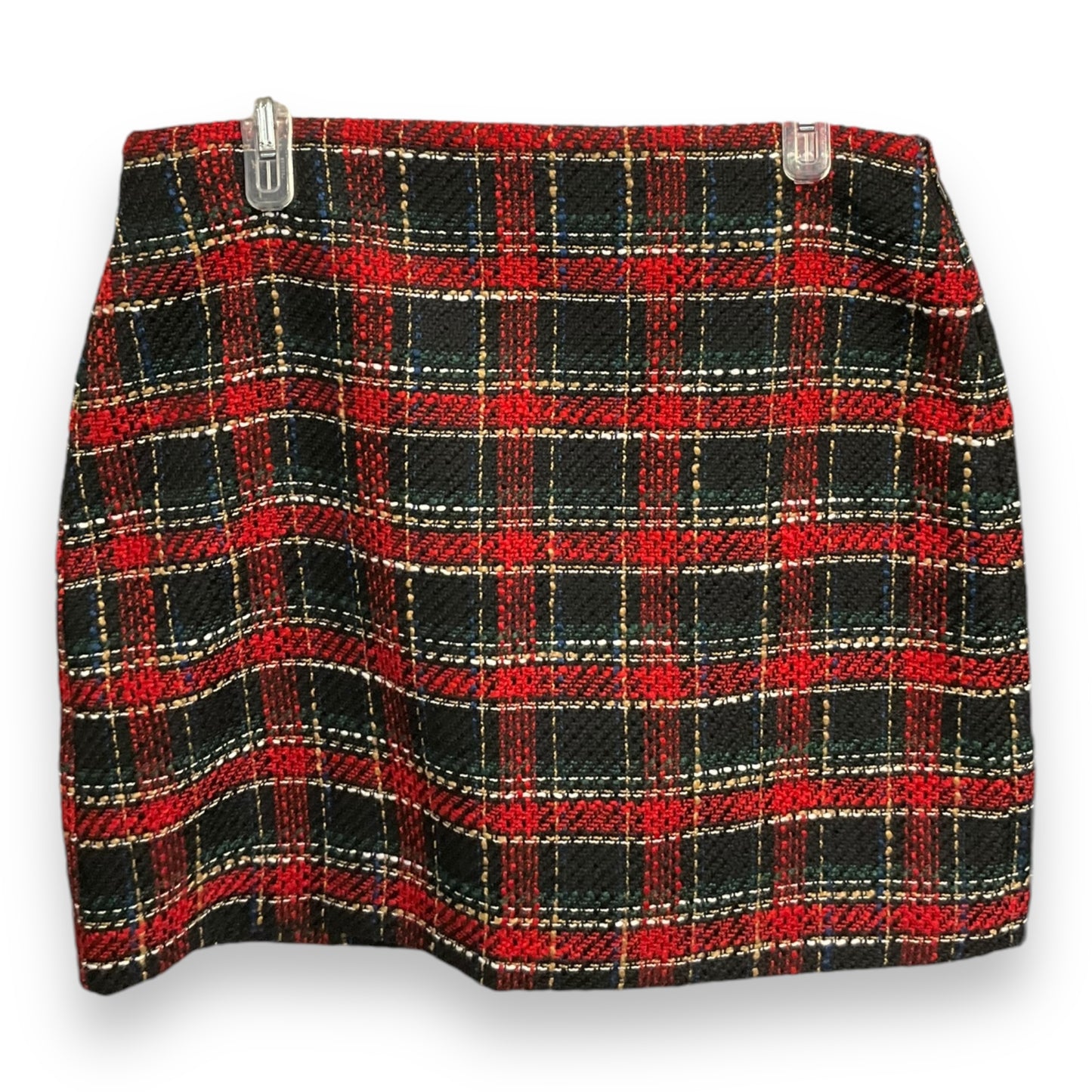 Skirt Mini & Short By Loft In Plaid Pattern, Size: M