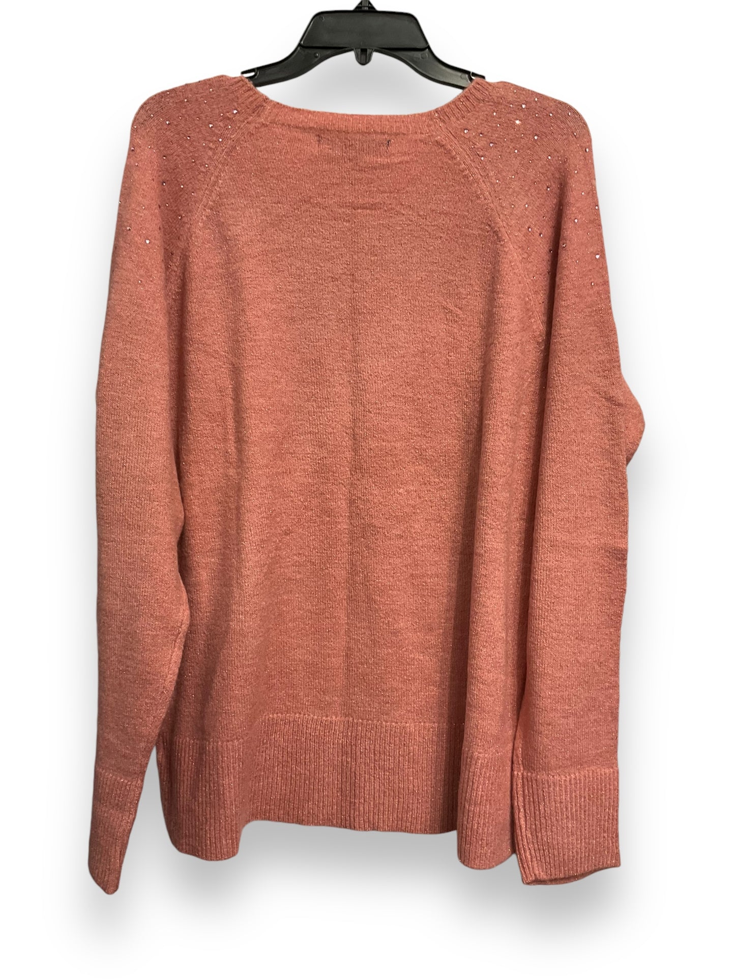 Sweater By Apt 9 In Pink, Size: Xl