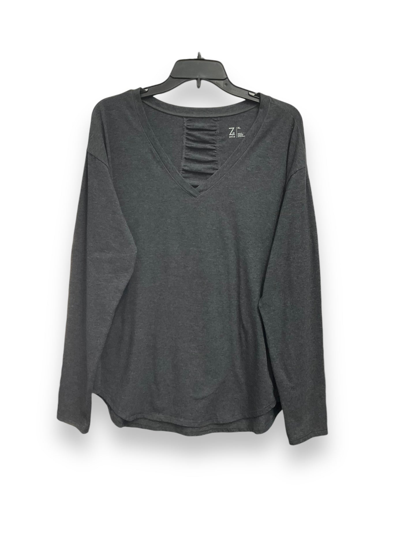 Top Long Sleeve Basic By Zella In Grey, Size: Xl