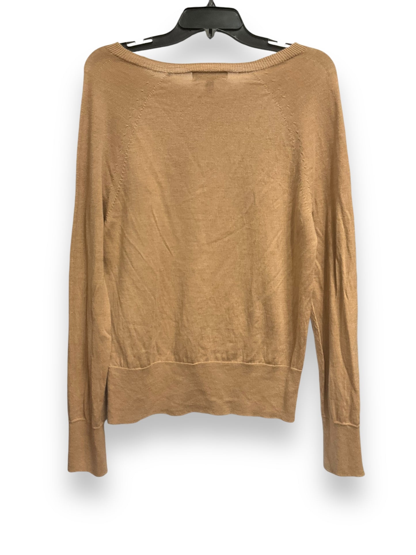 Top Long Sleeve Basic By Banana Republic In Brown, Size: L