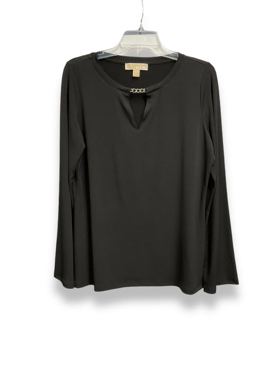 Top Long Sleeve Basic By Michael By Michael Kors In Black, Size: L