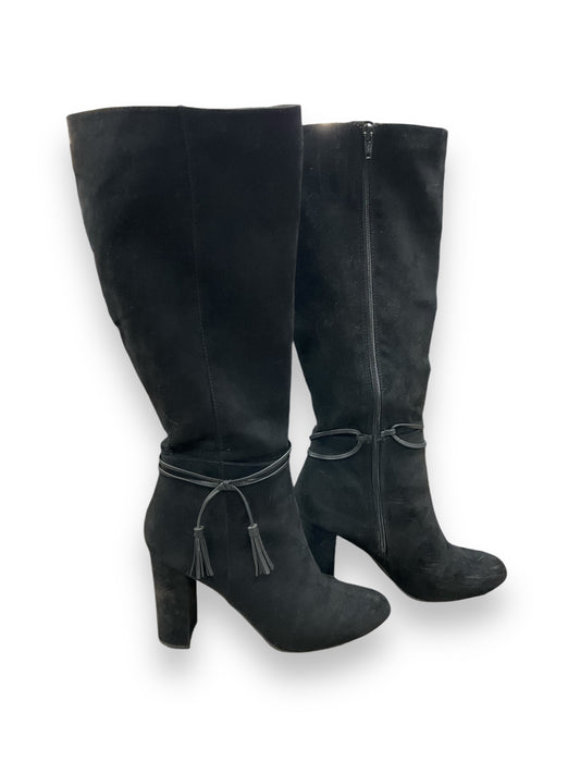 Boots Mid-calf Heels By Lc Lauren Conrad In Black, Size: 8.5