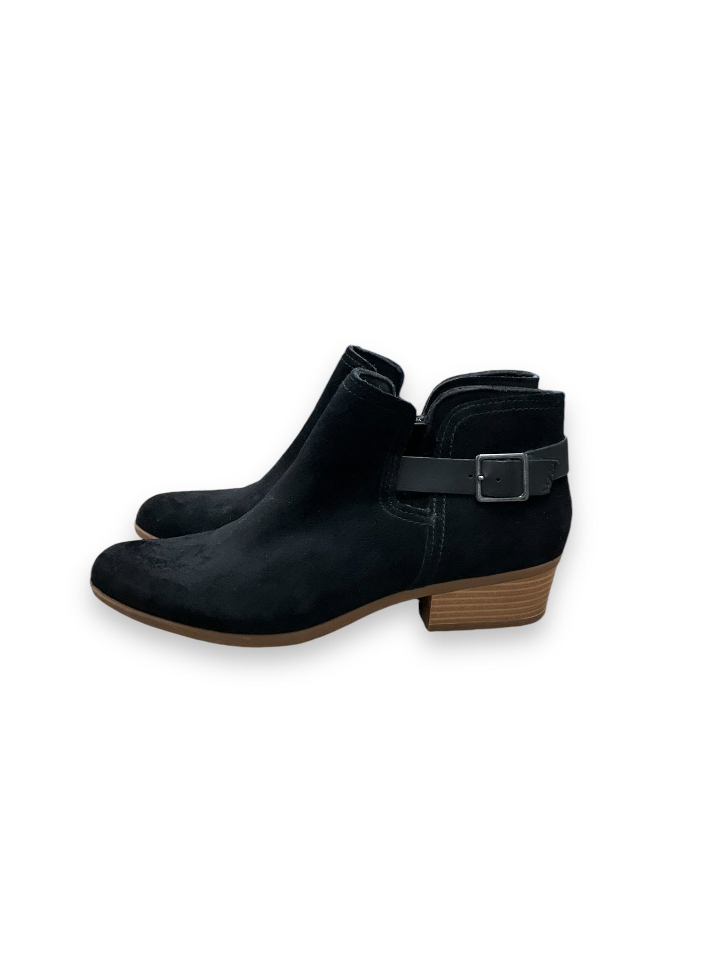 Boots Ankle Heels By Clarks In Black, Size: 10