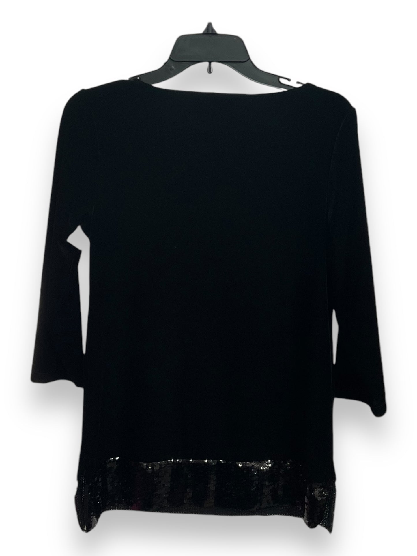 Top Long Sleeve Basic By Chicos In Black, Size: Xs