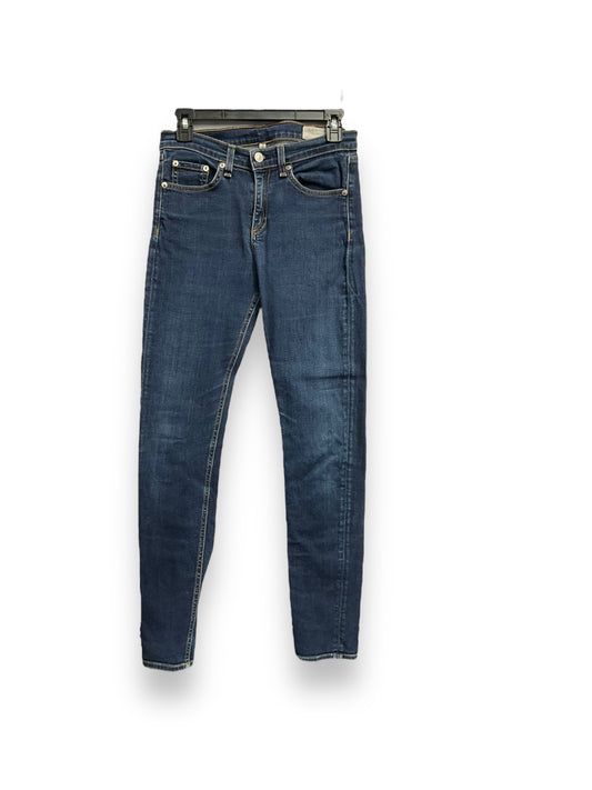 Jeans Skinny By Rag & Bones Jeans In Blue Denim, Size: 6