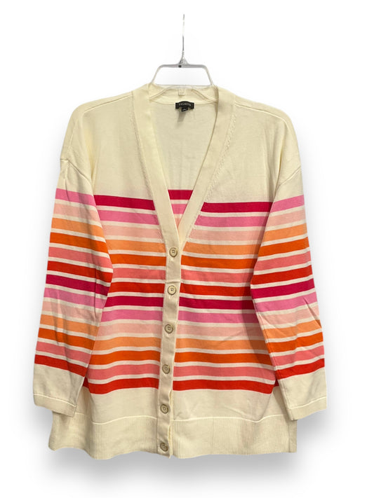 Cardigan By Talbots In Striped Pattern, Size: L