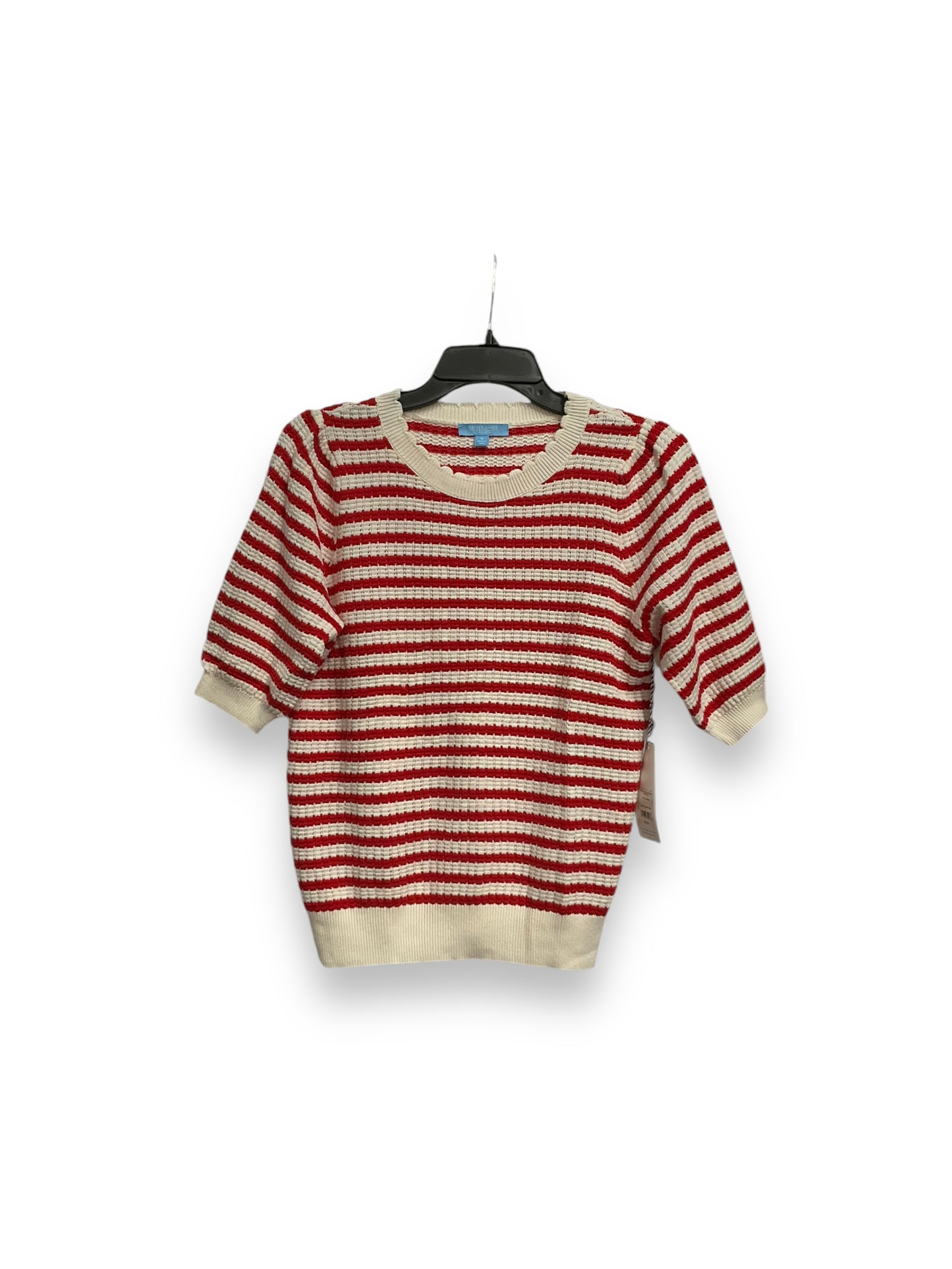 Top Short Sleeve By Draper James In Striped Pattern, Size: S