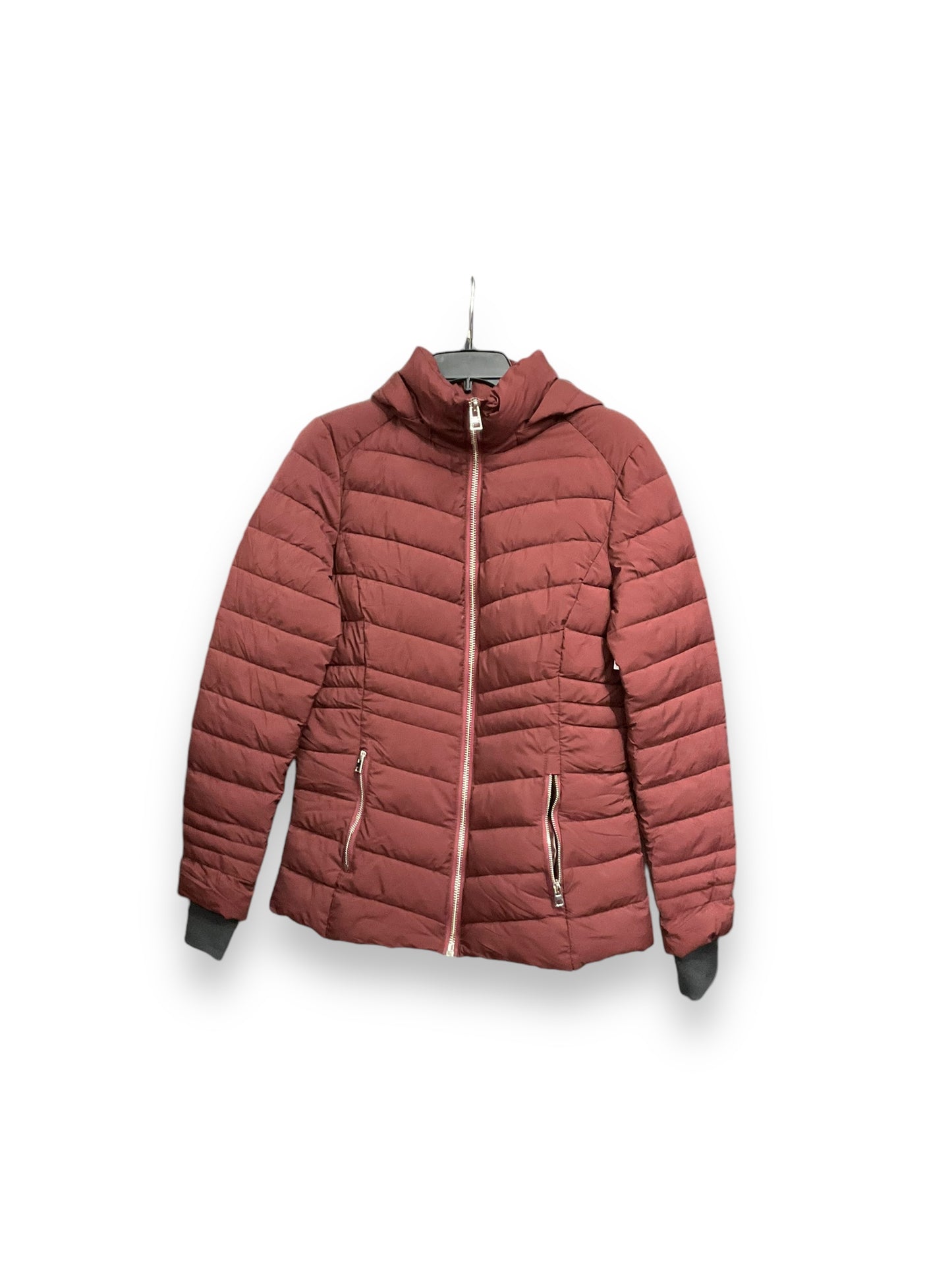 Jacket Puffer & Quilted By Clothes Mentor In Maroon, Size: M