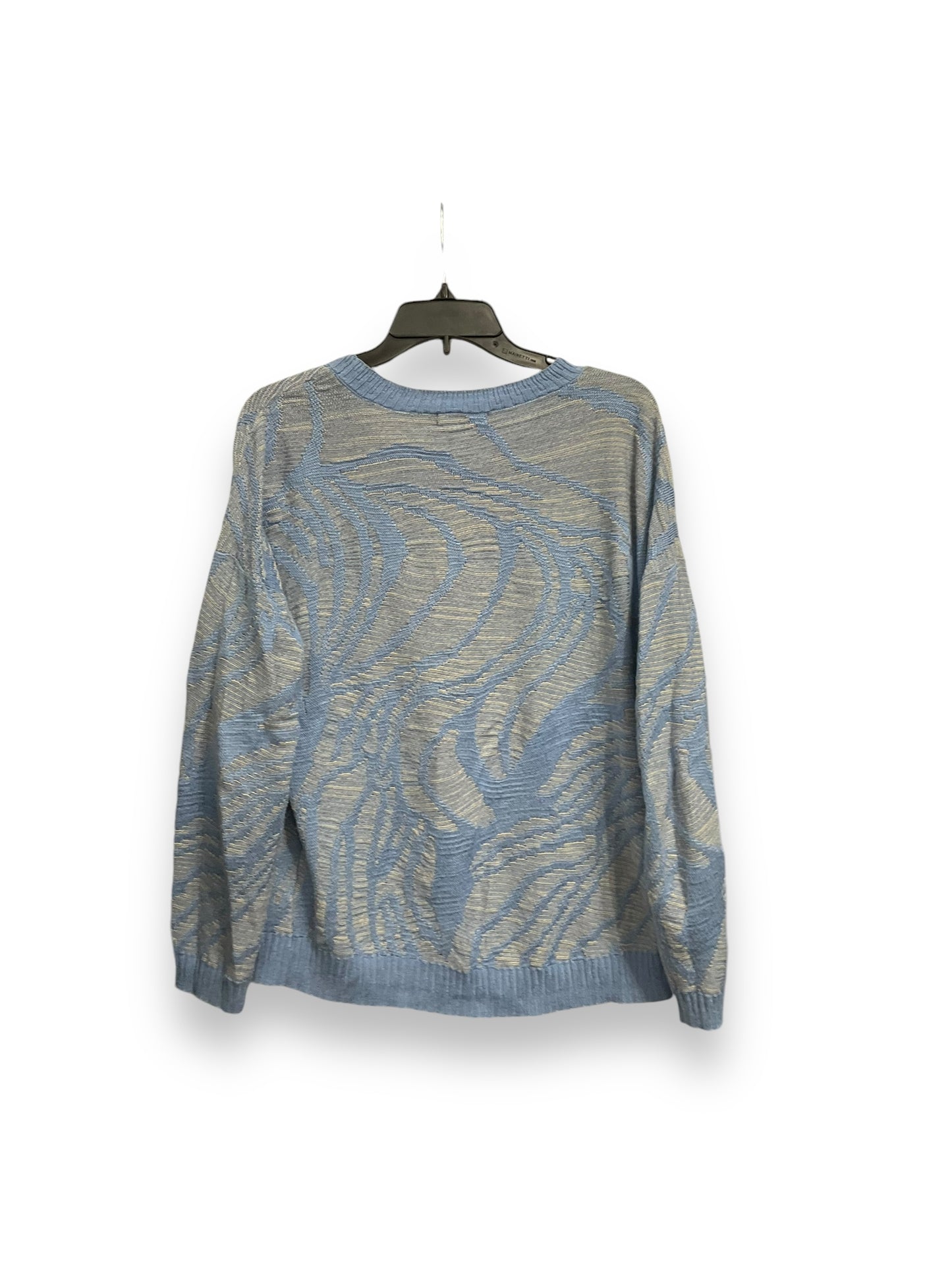 Top Long Sleeve By Nic + Zoe In Blue, Size: L