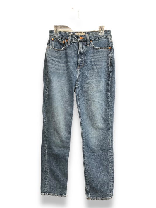 Jeans Straight By Madewell In Blue Denim, Size: 6