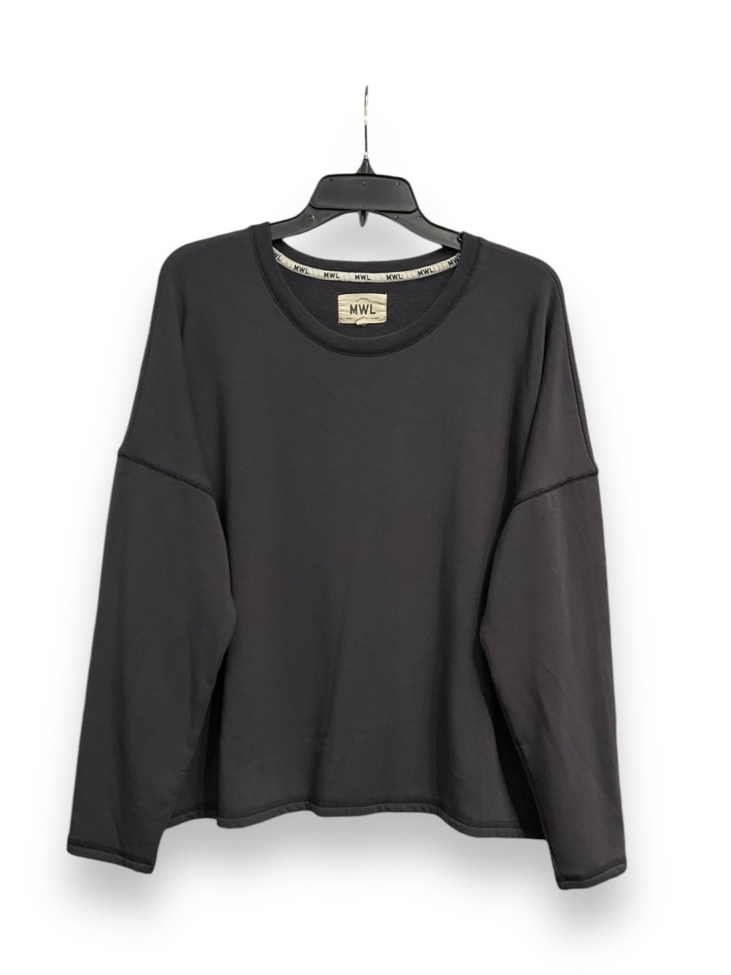 Top Long Sleeve Basic By Madewell In Grey, Size: Xl