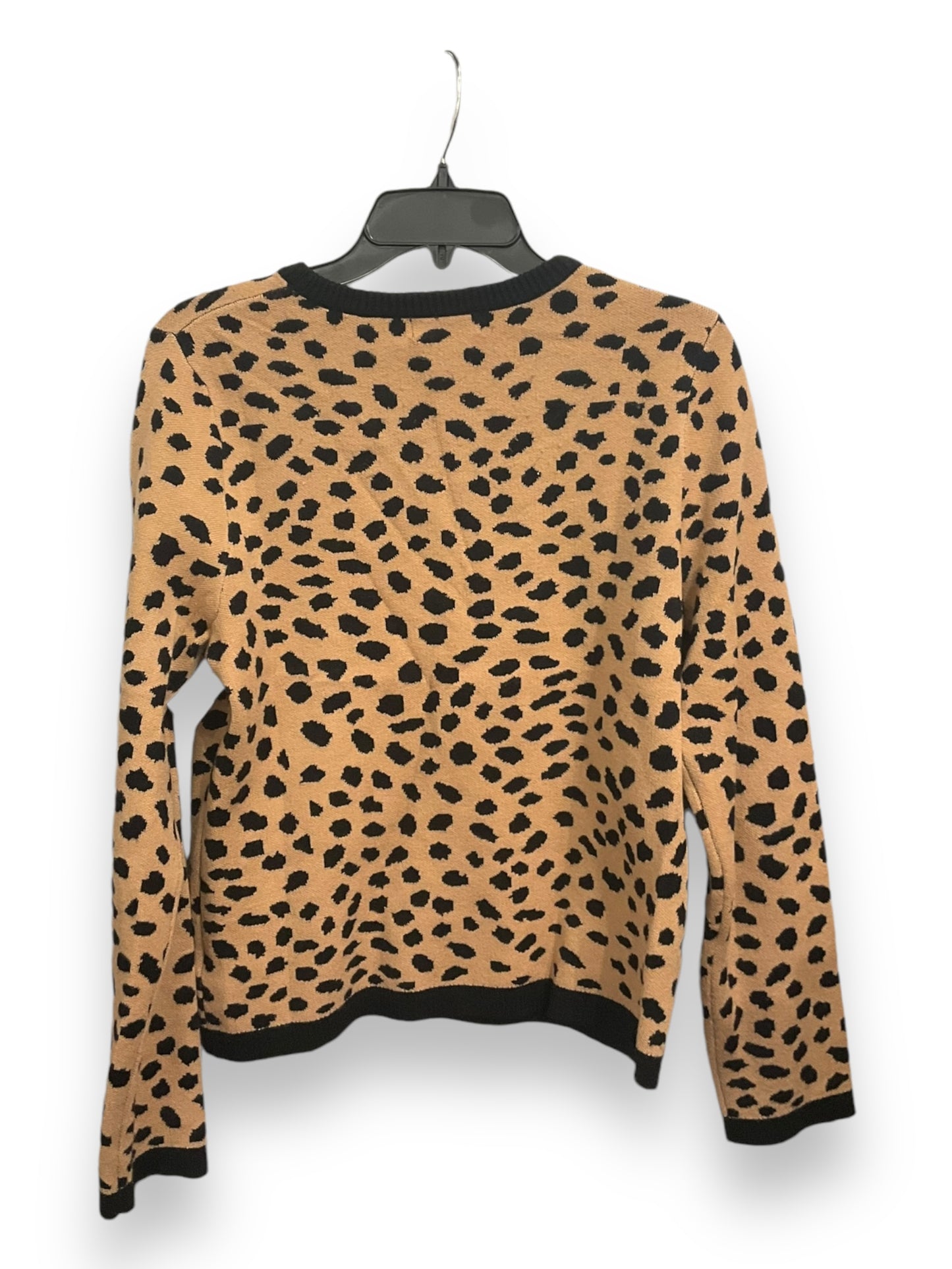 Sweater By Halston In Animal Print, Size: L