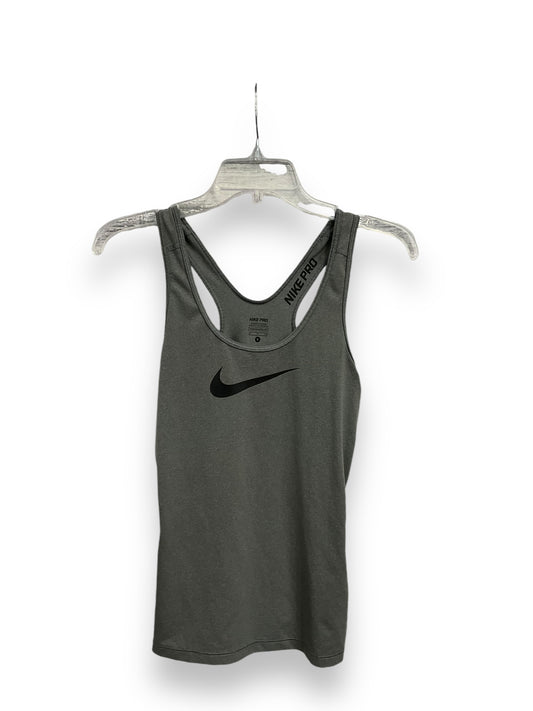 Athletic Tank Top By Nike Apparel In Grey, Size: S