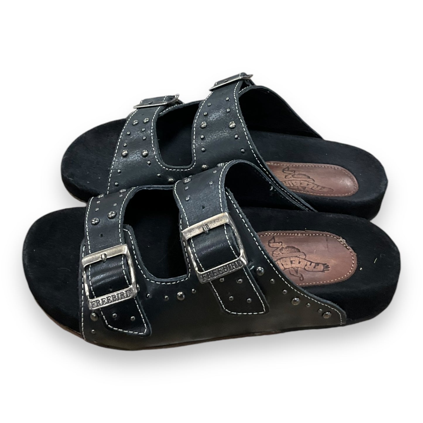 Sandals Flats By Freebird In Black, Size: 7