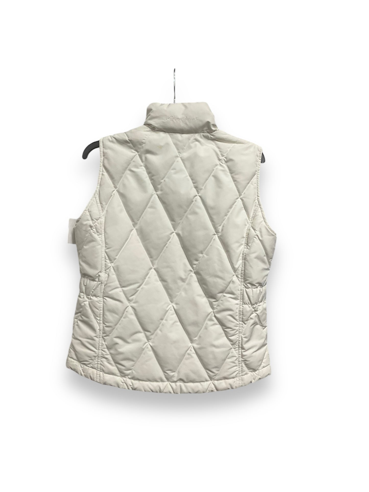 Vest Puffer & Quilted By Eddie Bauer In White, Size: S