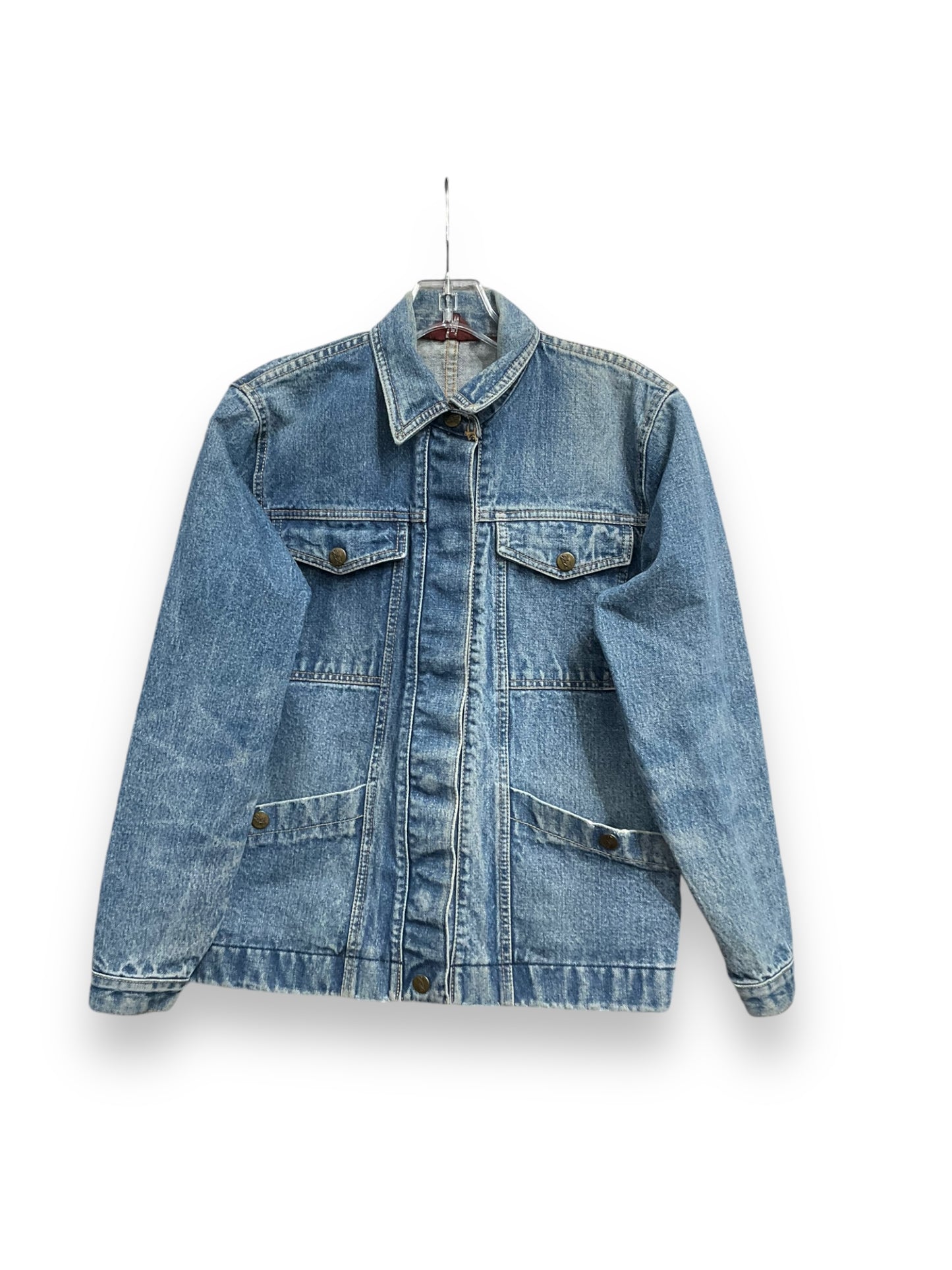 Jacket Denim By Clothes Mentor In Blue Denim, Size: S