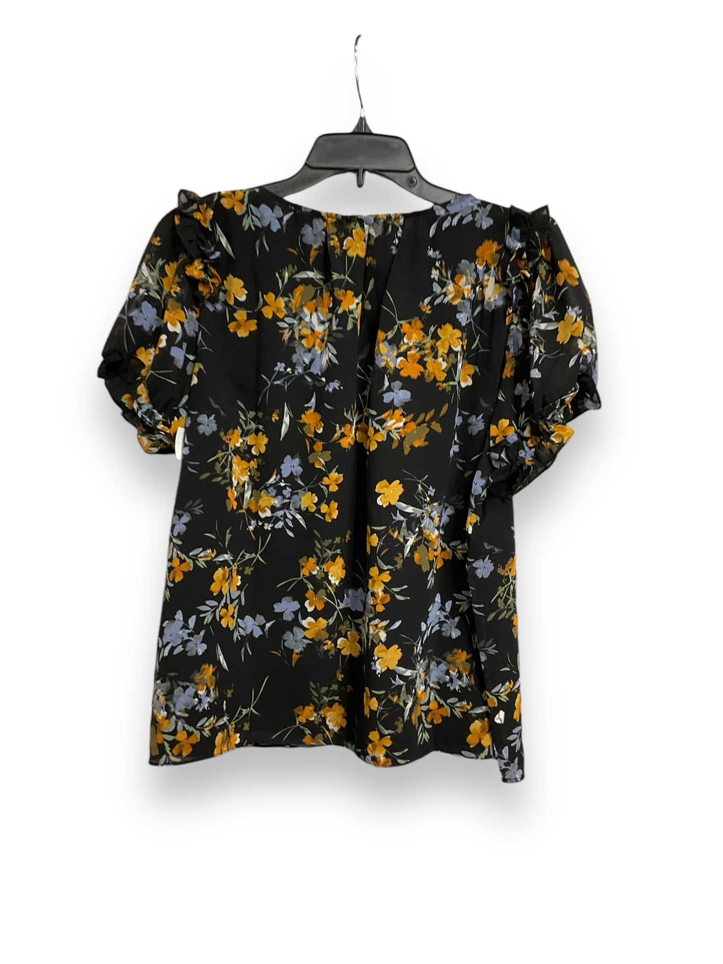 Top Short Sleeve By Cece In Floral Print, Size: L