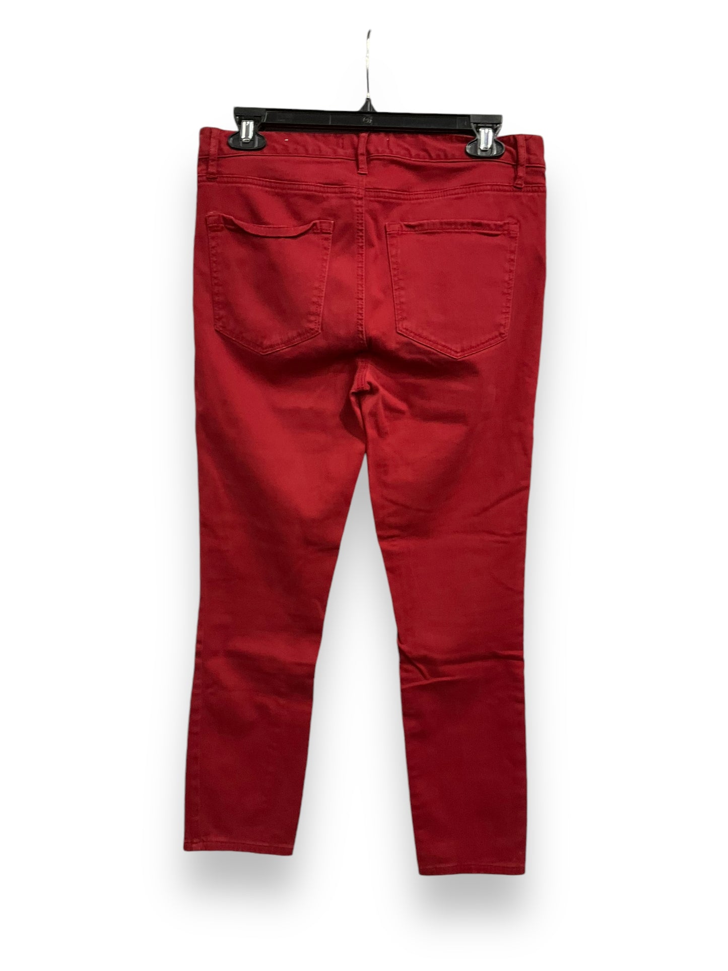 Jeans Skinny By Loft In Red, Size: 6