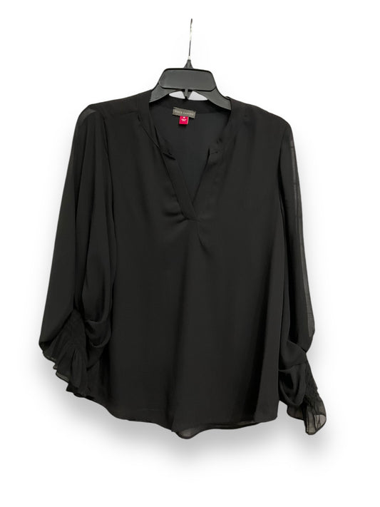 Blouse Long Sleeve By Vince Camuto In Black, Size: M