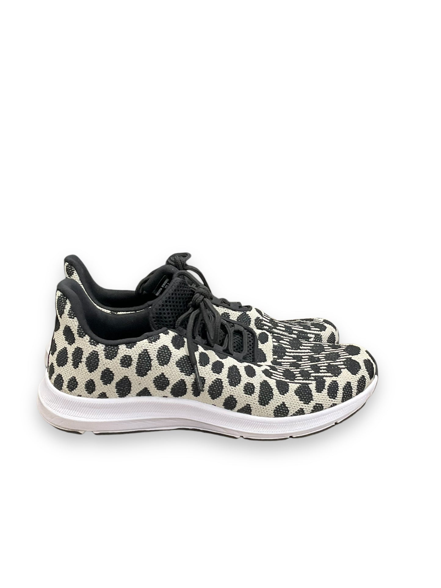 Shoes Athletic By Athletic Works In Polkadot Pattern, Size: 9