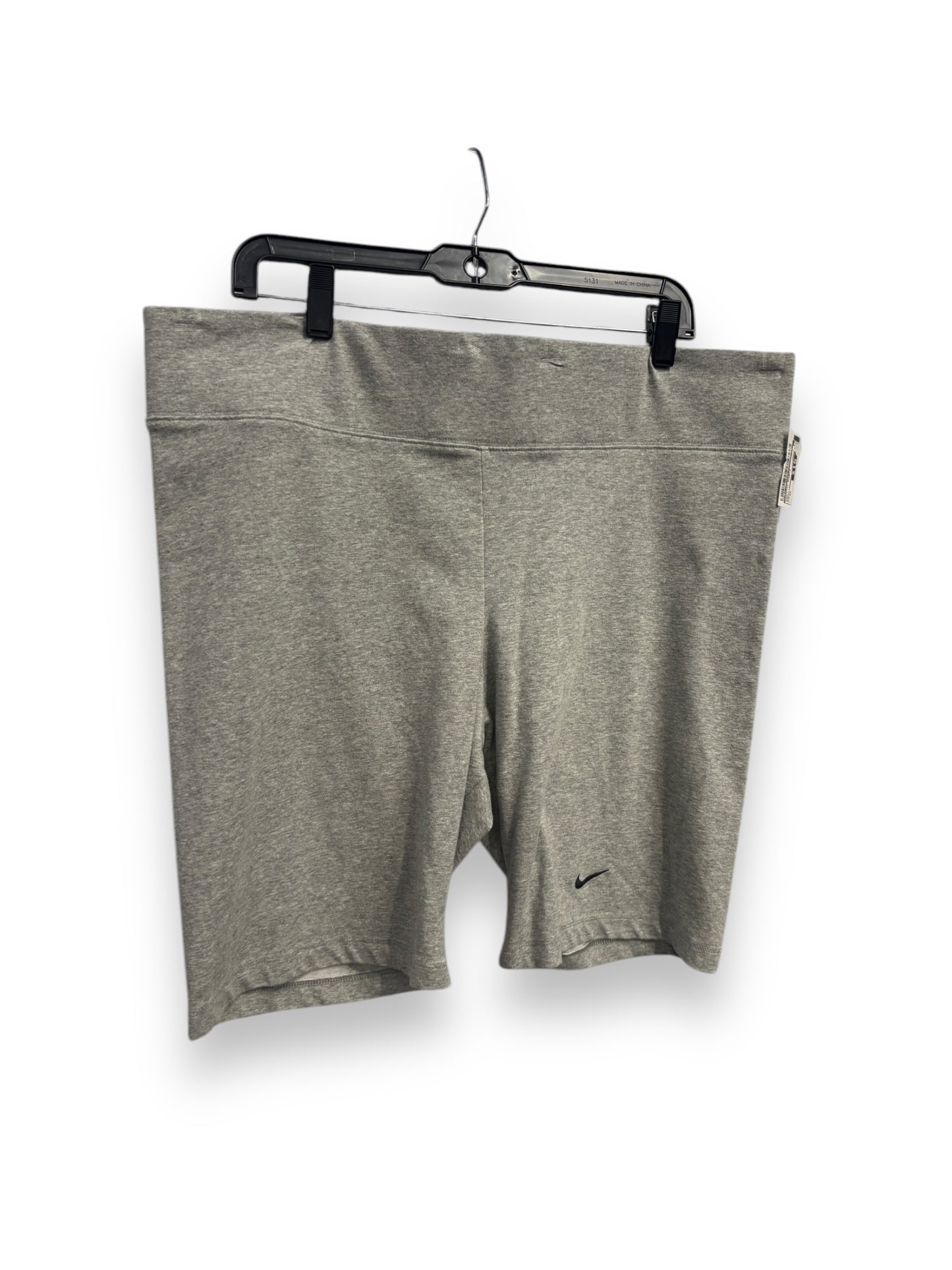 Athletic Shorts By Nike Apparel In Grey, Size: 2x