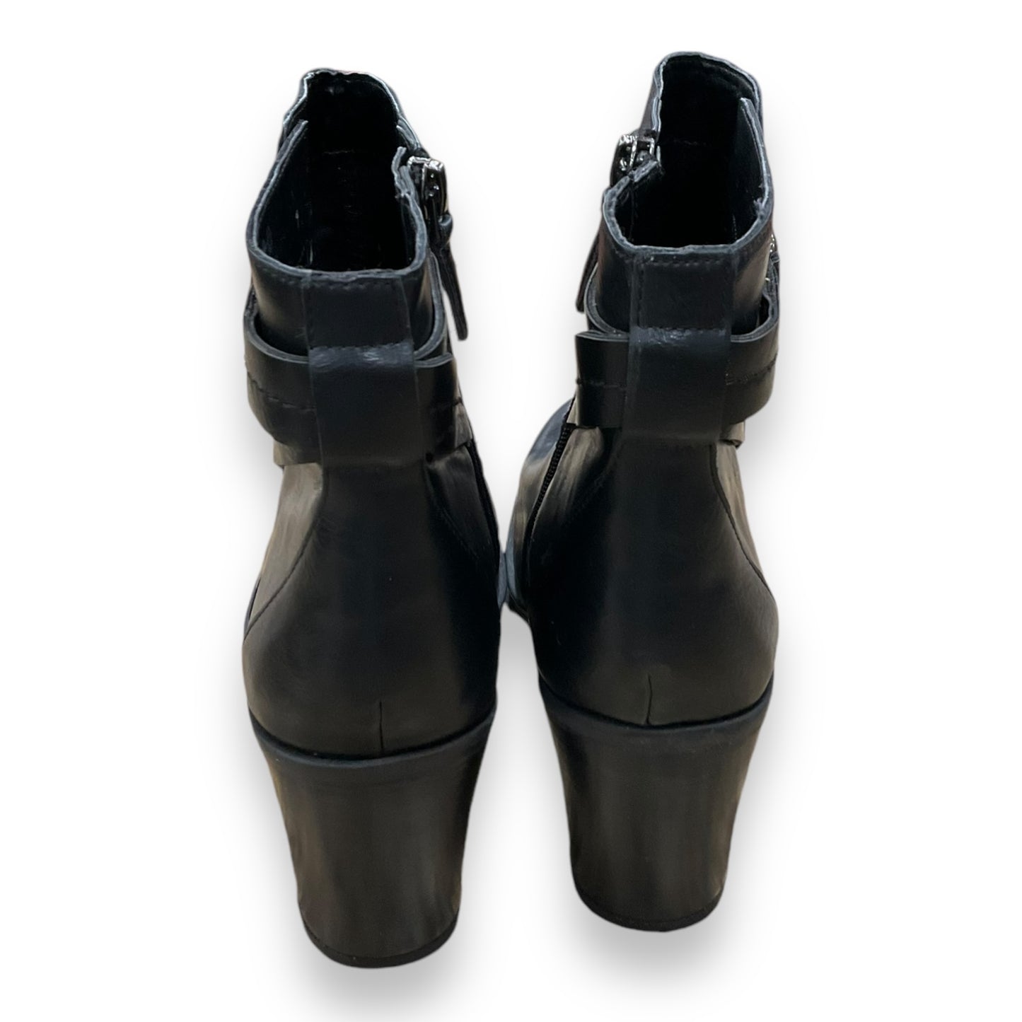 Boots Ankle Heels By Franco Sarto In Black, Size: 9.5