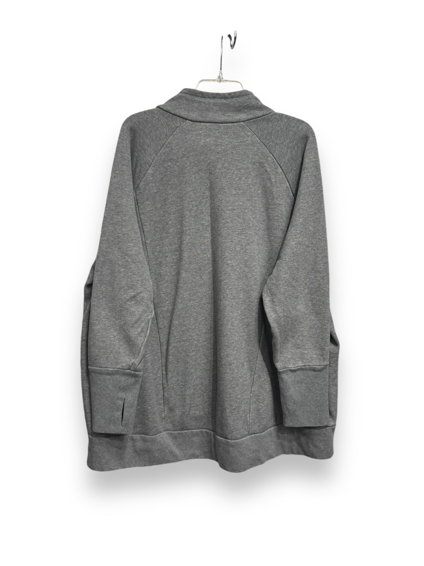 Athletic Sweatshirt Crewneck By Fabletics In Grey, Size: 3x