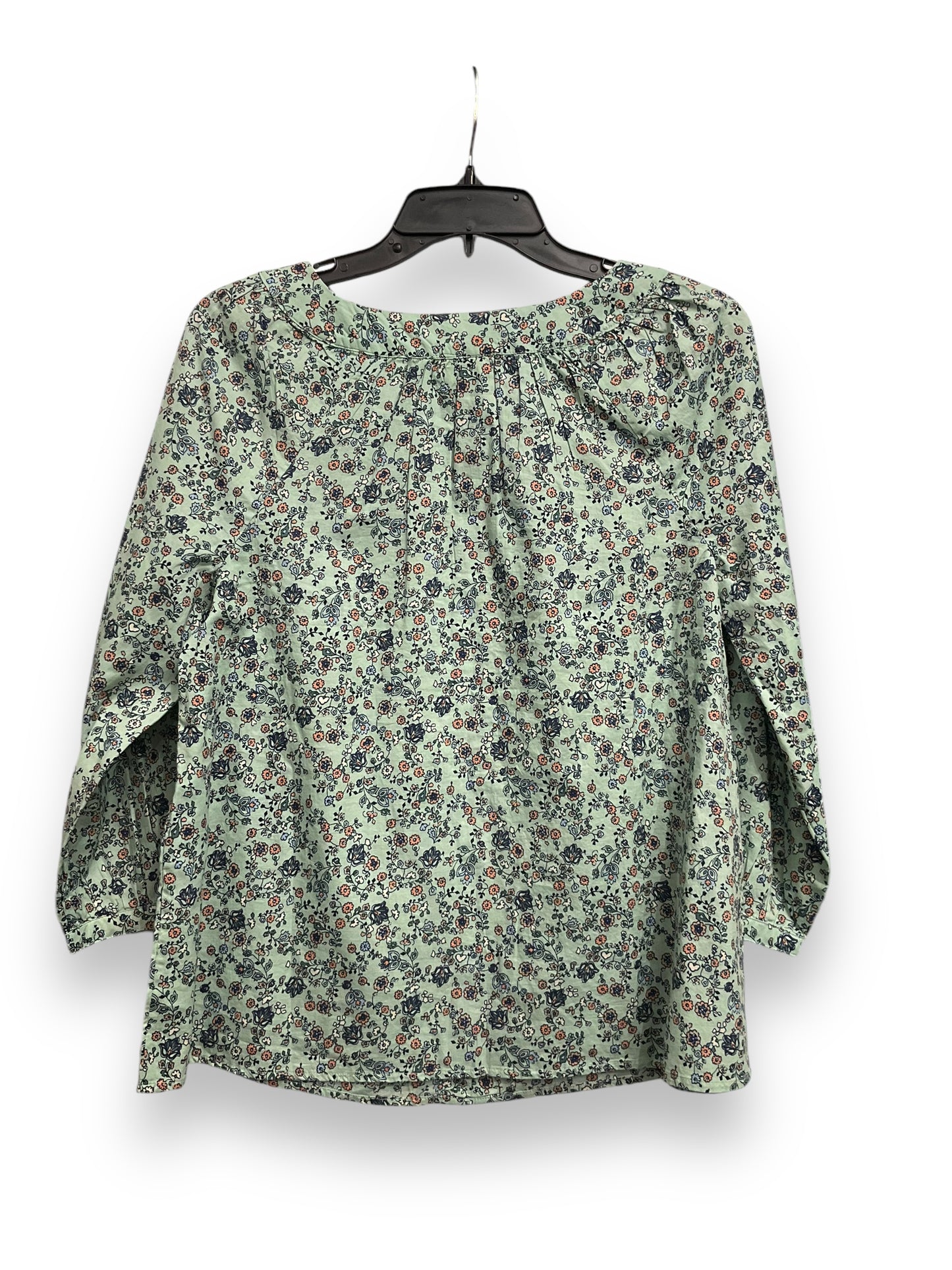 Top Long Sleeve By J. Jill In Floral Print, Size: Xs