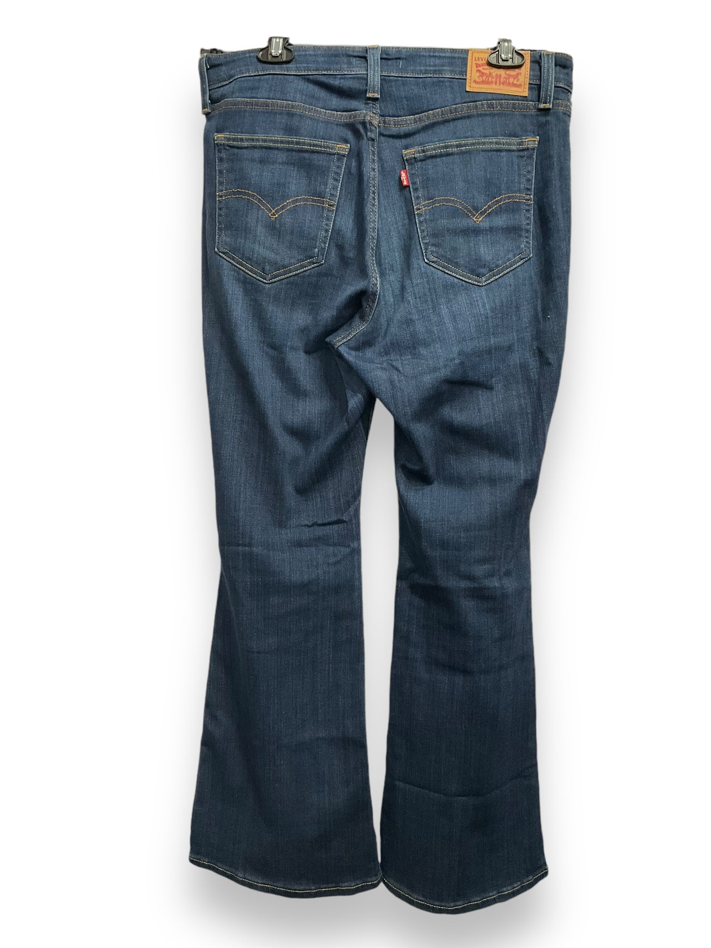 Jeans Flared By Levis In Blue Denim, Size: 12