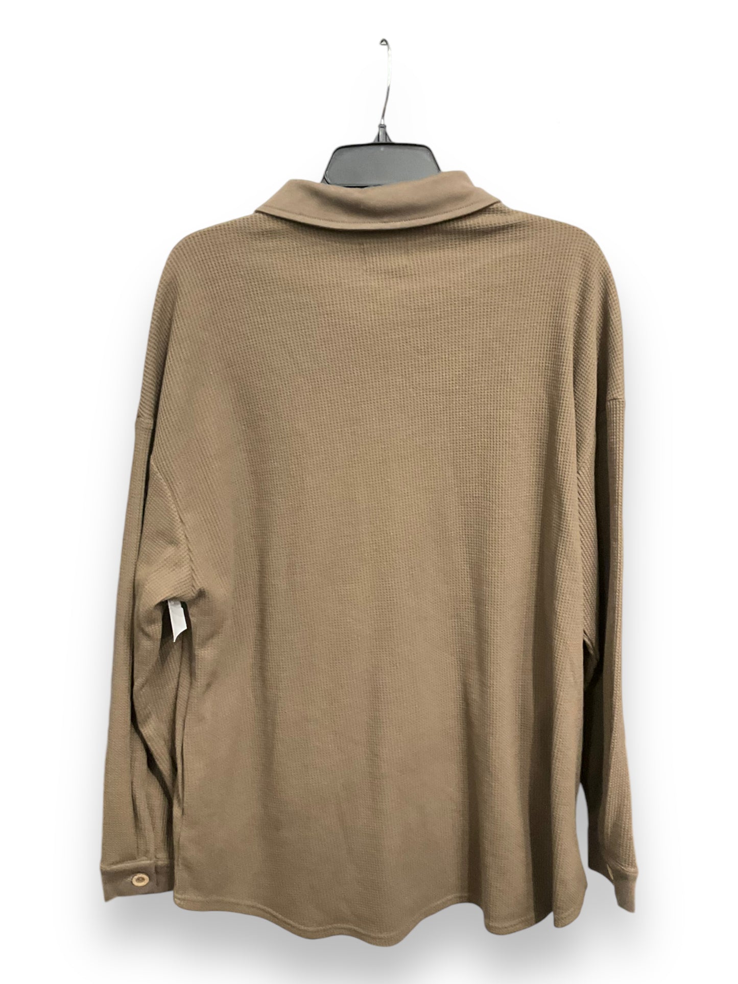 Top Long Sleeve By Clothes Mentor In Brown, Size: Xl