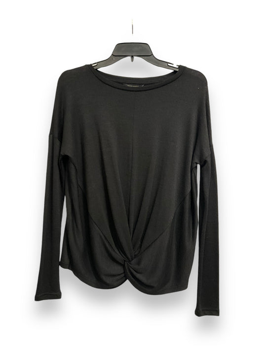 Top Long Sleeve By Banana Republic In Black, Size: Xs