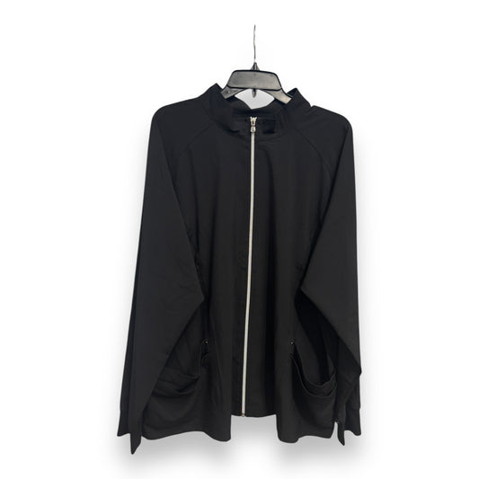 Athletic Jacket By Clothes Mentor In Black, Size: 3x